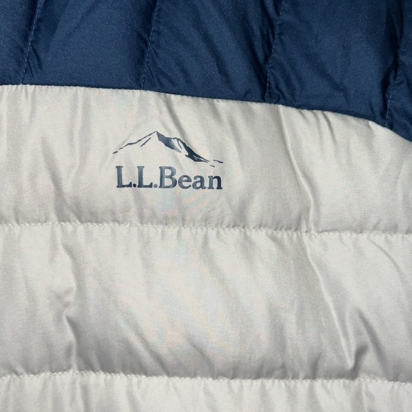 L.L. BEAN Men's Down Jacket, Colorblock | XXL | EUC | Marine Blue/Nautical Navy - Picture 5 of 9